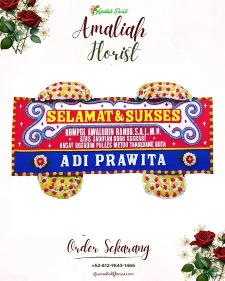 Papan Bunga Ucapan Selamat Aji Jaya